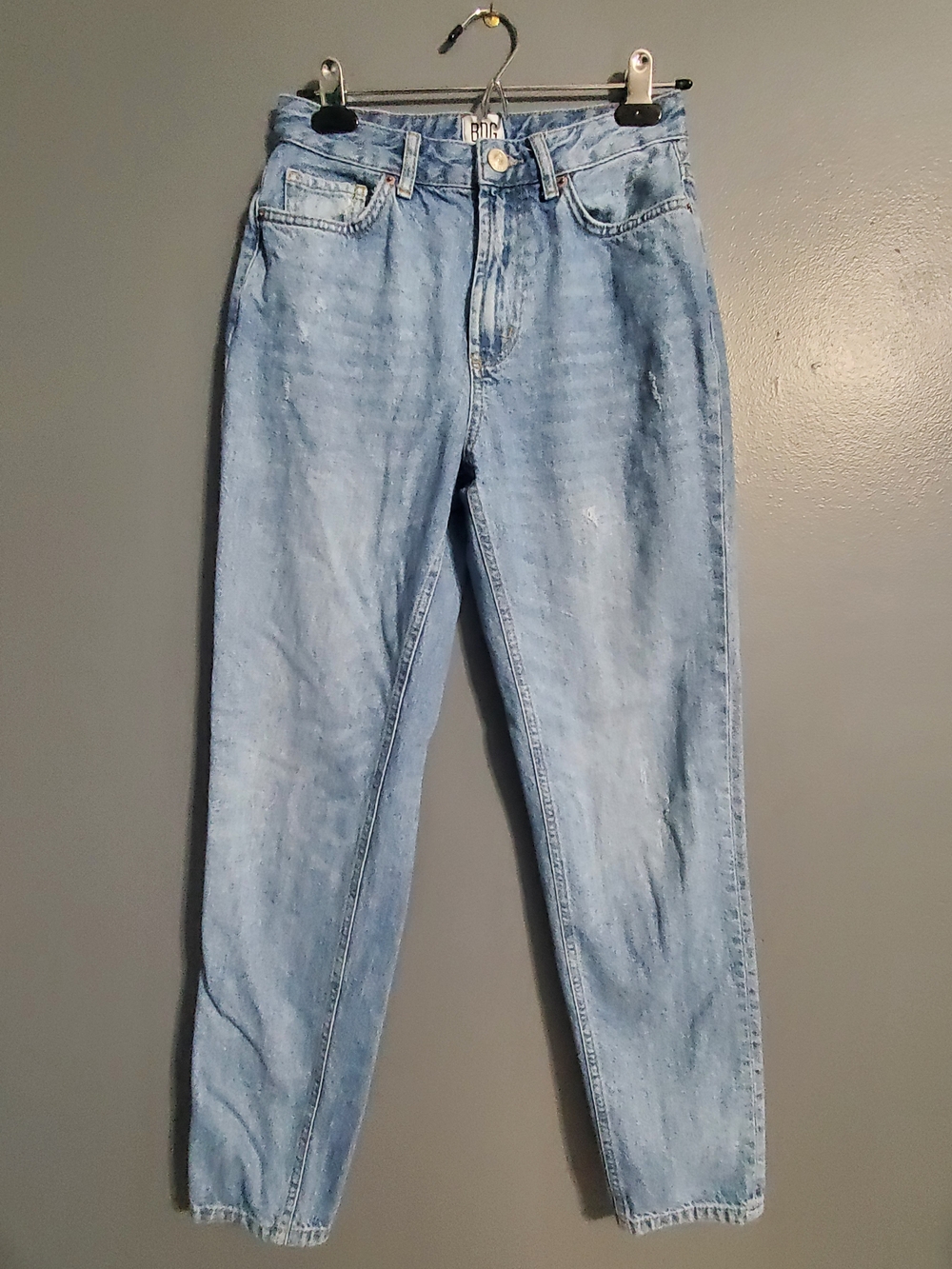 BDG Light Blue Mom Jeans Urban Outfitters Light Distressed Women's Size 26